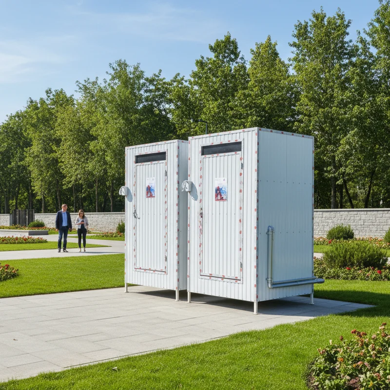 Cover prefabricated toilet