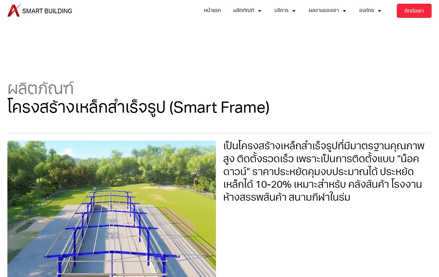 โครงสร้างเหล็กสำเร็จรูป (Smart Frame) – Smart Building