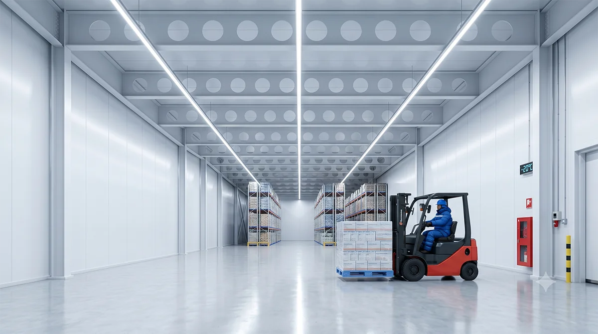 A20260625 01 5 modern cold storage warehouse design ideas using cellular beam steel structures