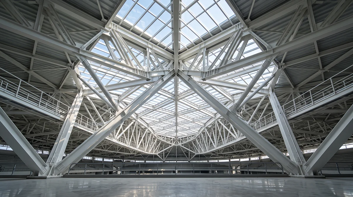 Knock down truss hybrid system